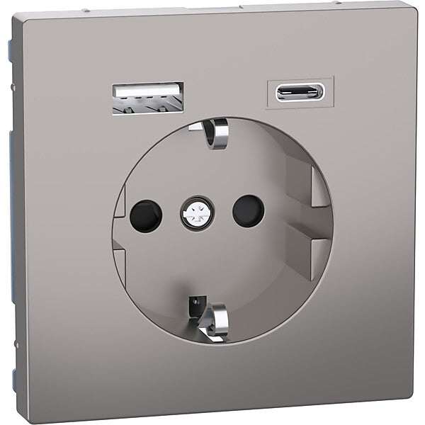 Merten Schuko Steckdose mit USB Ladegerät MEG2367-6050
